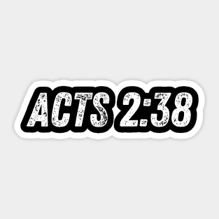 Acts 2:38 Bible Verse Repent and Be Baptized in the Name of Jesus Christ Sticker